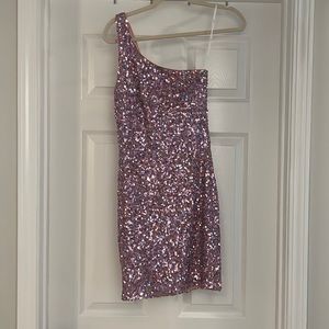 Size Small, Pink, Blue, and Purple, Mini Dress